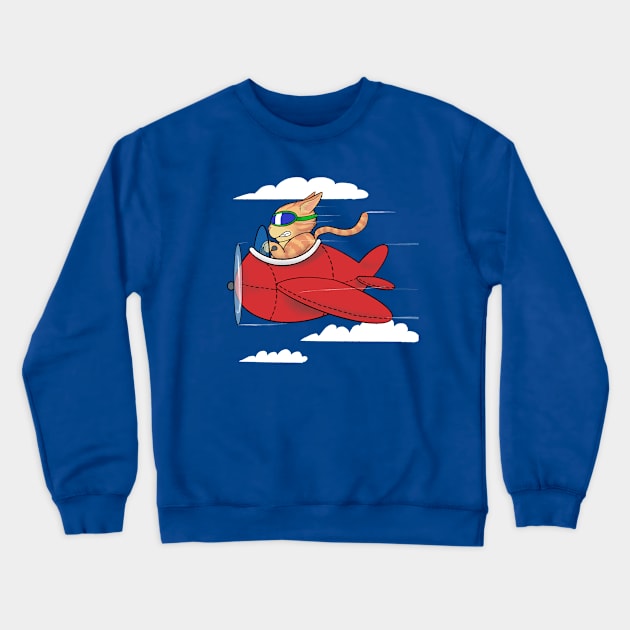 Sky Cat Crewneck Sweatshirt by AmysBirdHouse